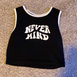crop top tank, size small, worn once